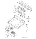 Diagram for 1 - Control Panel & Cooktop