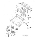 Diagram for 1 - Control Panel & Cooktop