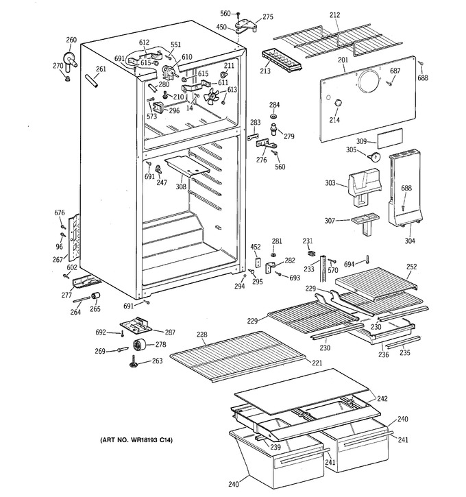 Diagram for TBX14DAZCRWH