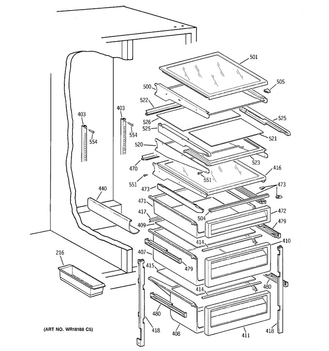 Diagram for TFG25PRYFWW