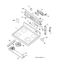 Diagram for 1 - Control Panel & Cooktop