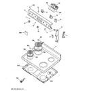 Diagram for 1 - Control Panel & Cooktop