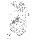 Diagram for 1 - Control Panel & Cooktop