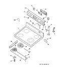 Diagram for 1 - Control Panel & Cooktop