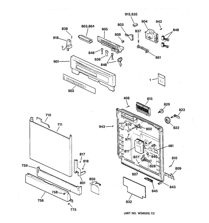 Diagram for GSD4630Z00WW