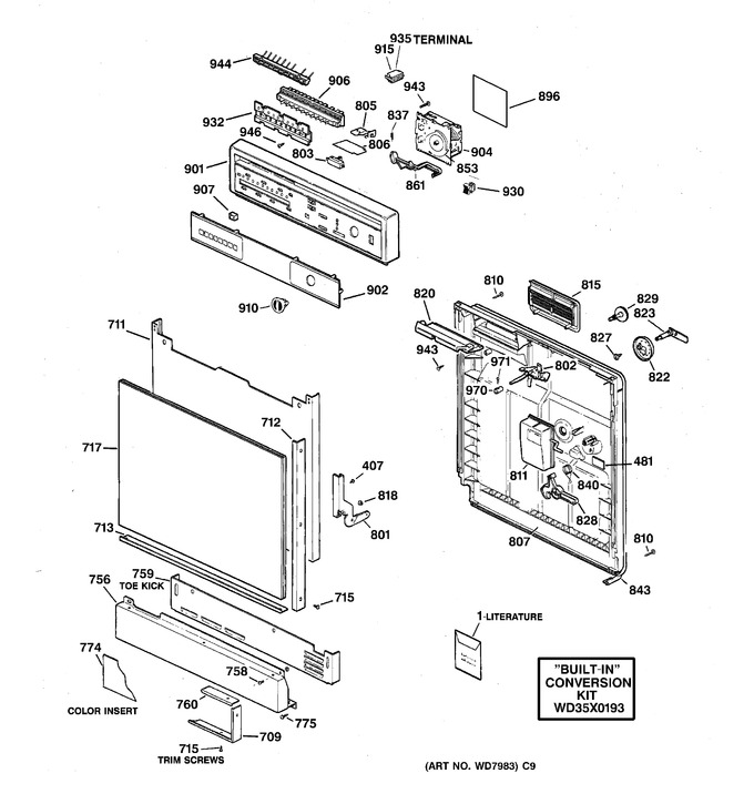 Diagram for GSC900X08BA