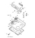 Diagram for 1 - Control Panel & Cooktop