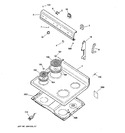 Diagram for 1 - Control Panel & Cooktop