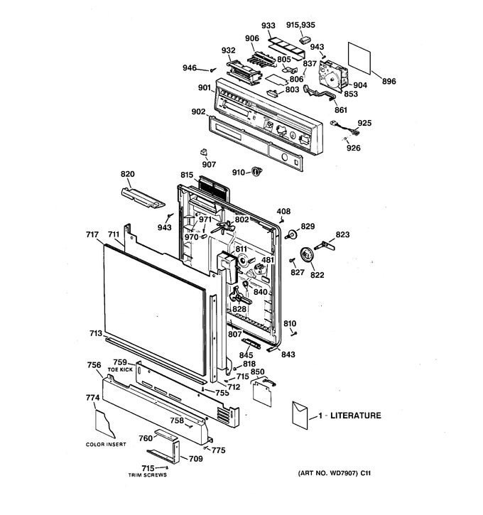 Diagram for HDA930Y-70WW