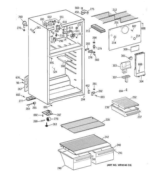 Diagram for CTX14BAZCRWH