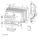 Diagram for 1 - Freezer Door