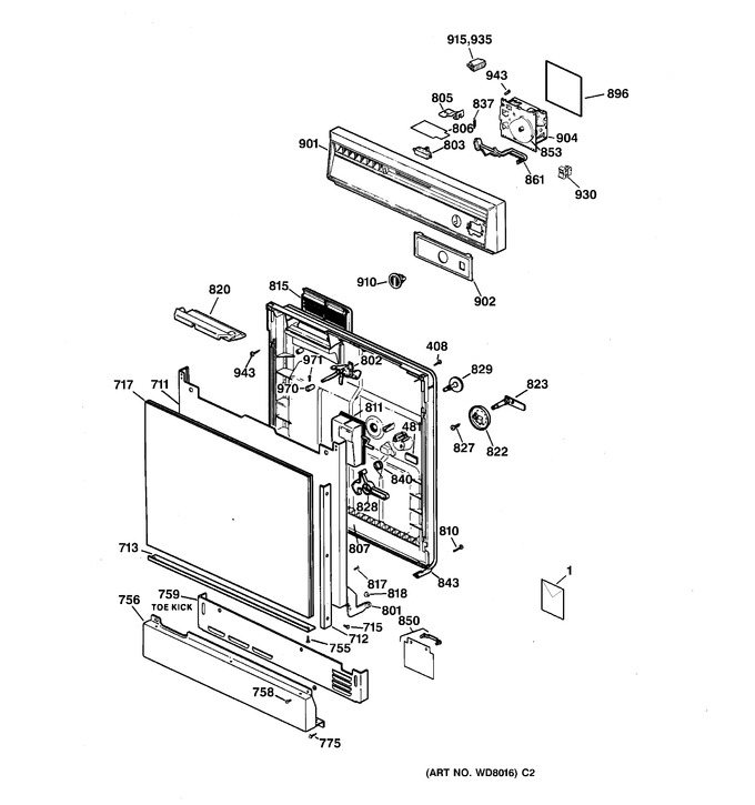 Diagram for HDA100X-73WH