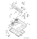 Diagram for 1 - Control Panel & Cooktop