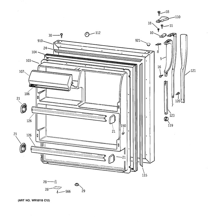 Diagram for CTX18BAXNRWH