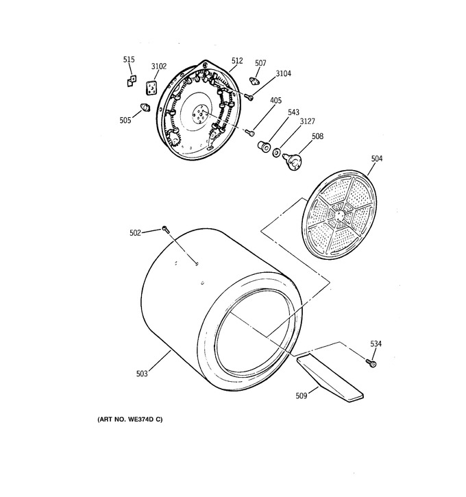 Diagram for BWXR473ET3WW