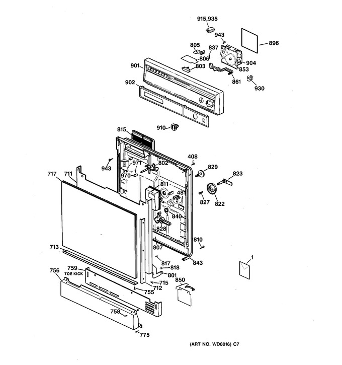 Diagram for PSD100X-73WH