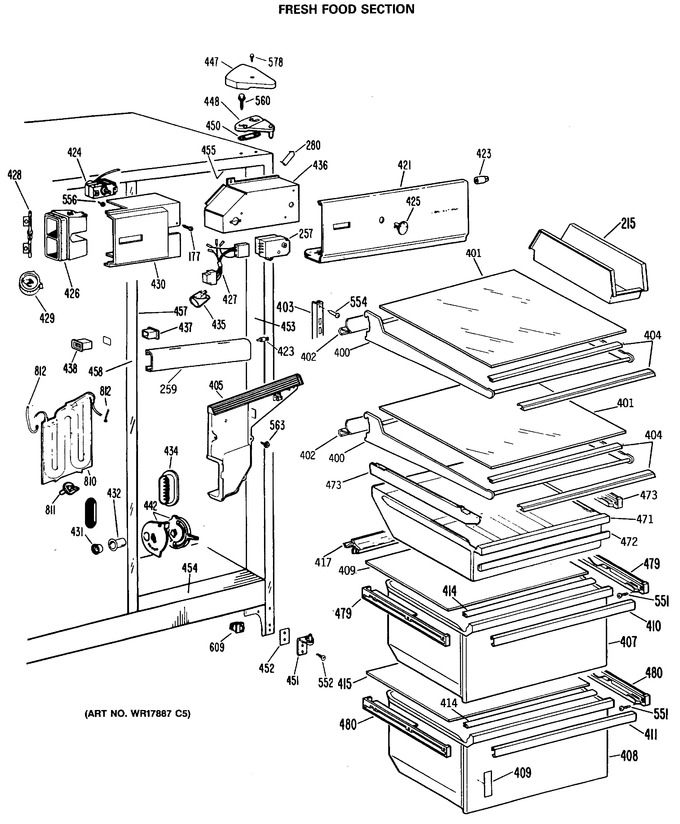 Diagram for TFE27RRAWH