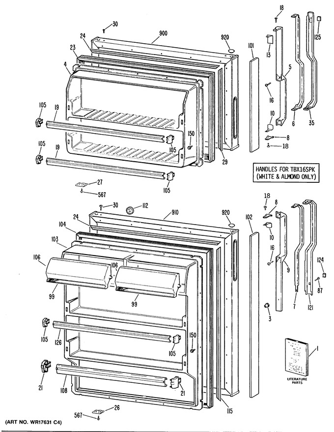 Diagram for TBX16SPKRWH