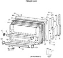 Diagram for 1 - Freezer Door