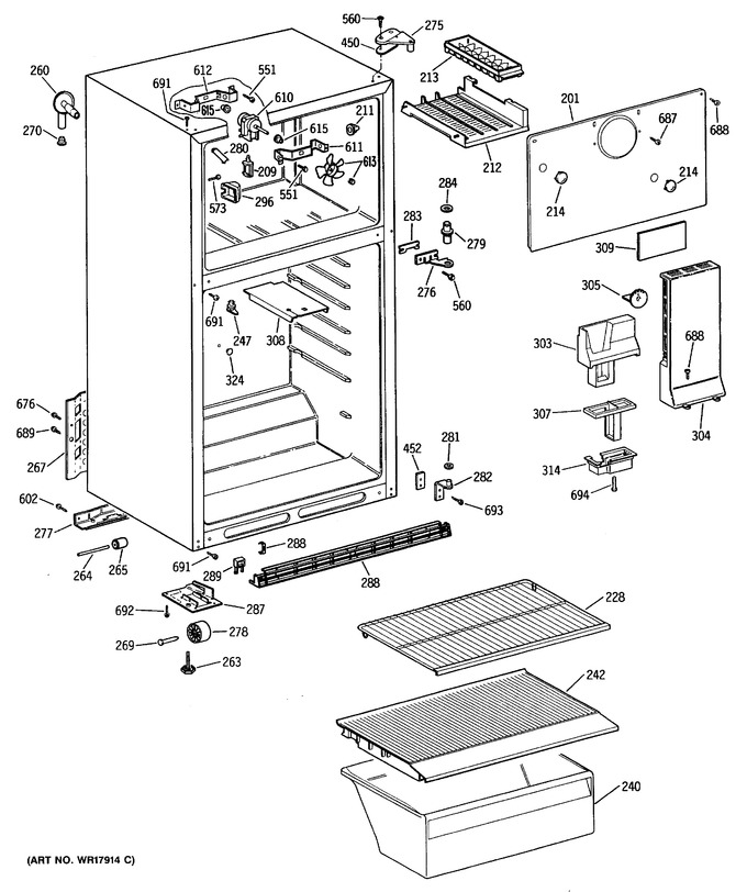 Diagram for TBE14SASDRAD