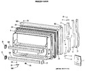 Diagram for 1 - Freezer Door