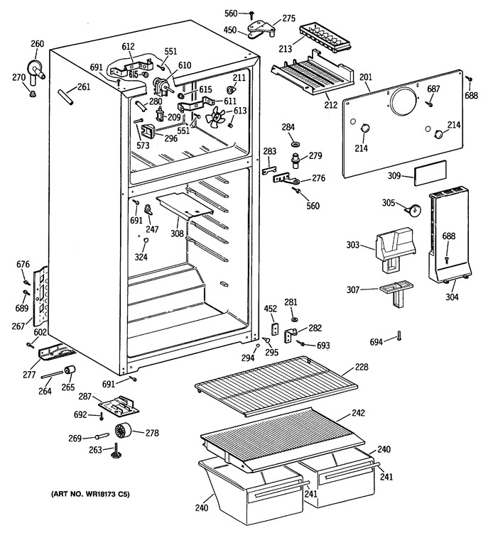 Diagram for TBX16SATDRWH