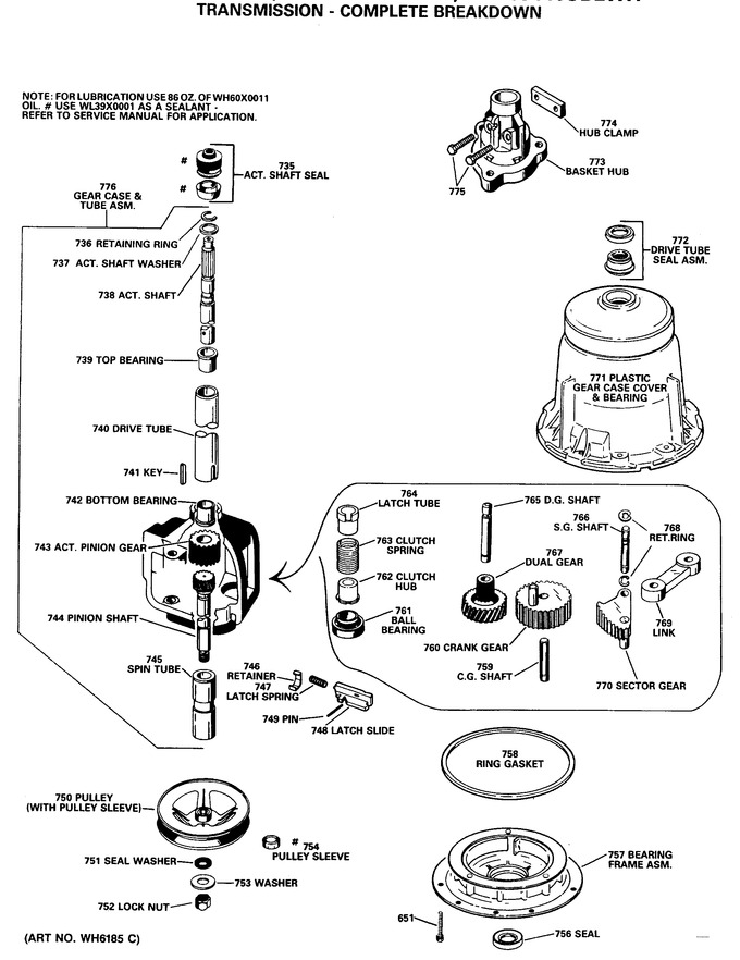 Diagram for WLW3400SBLWH