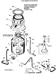 Diagram for 4 - Tub, Basket & Agitator