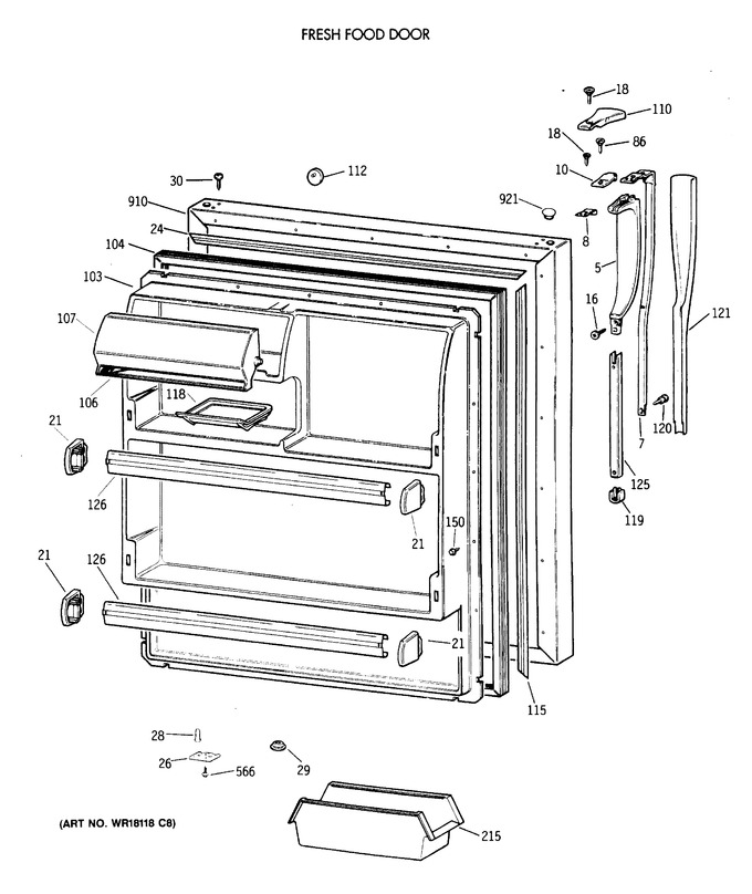 Diagram for CTG18GAXDRWW