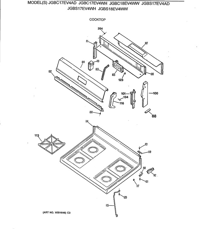 Diagram for JGBC17EV4WH