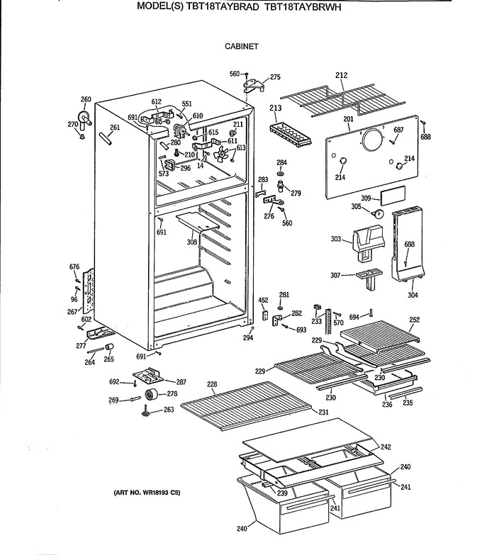 Diagram for TBT18TAYBRAD