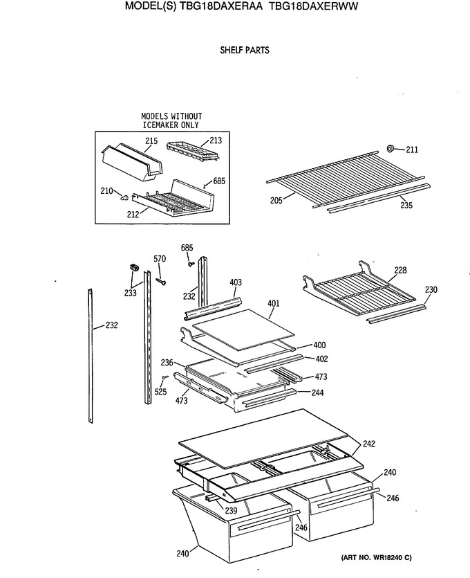 Diagram for TBG18DAXERWW