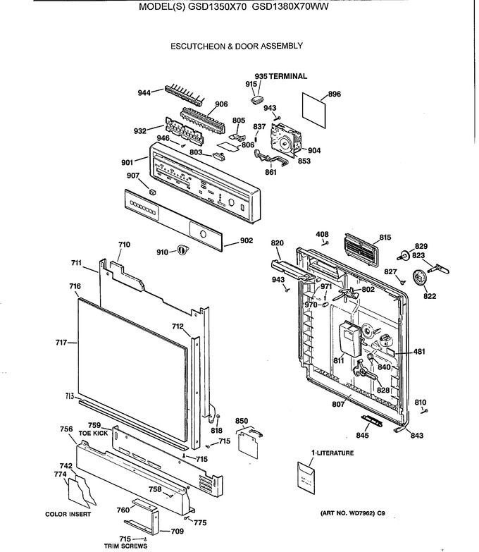 Diagram for GSD1380X70WW