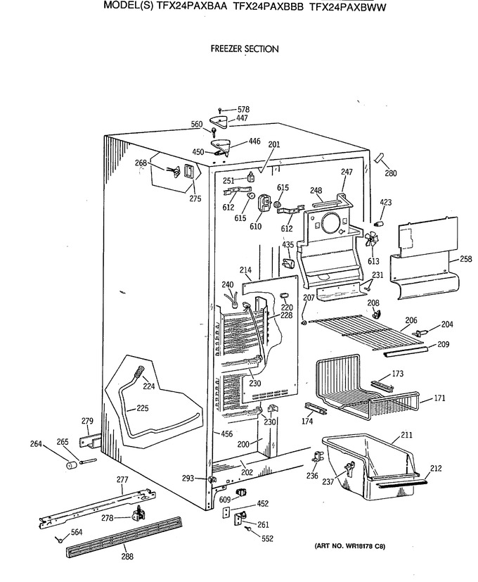 Diagram for TFX24PAXBAA