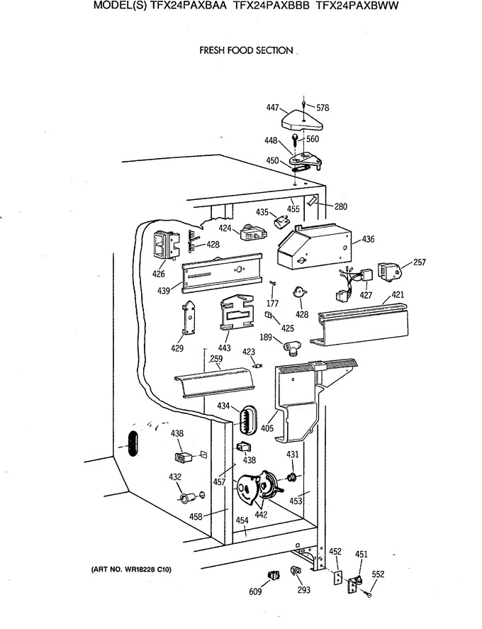 Diagram for TFX24PAXBAA