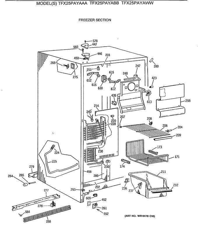 Diagram for TFX25PAYAAA