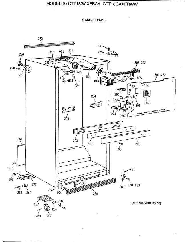 Diagram for CTT18GAXFRWW