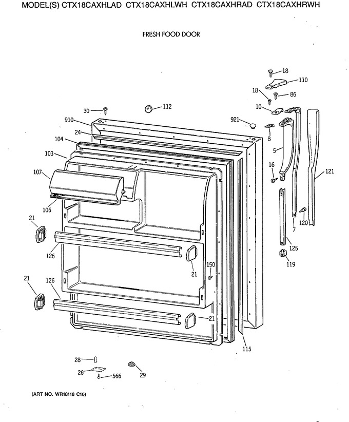 Diagram for CTX18CAXHRWH