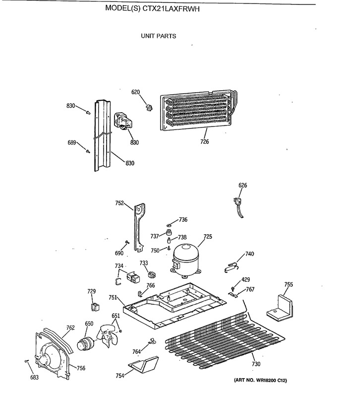 Diagram for CTX21LAXFRWH