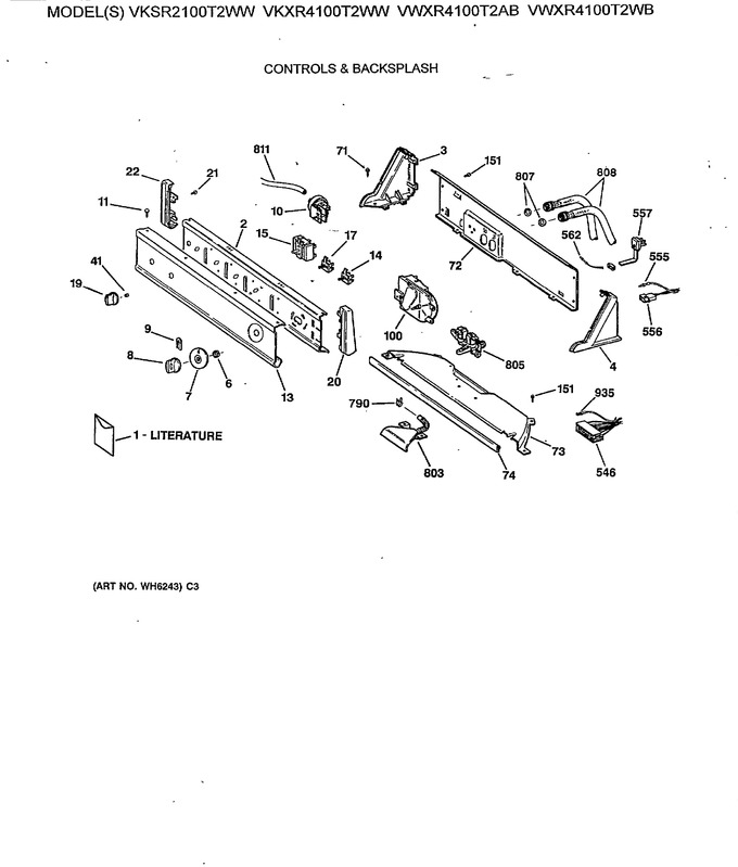 Diagram for VWXR4100T2WB