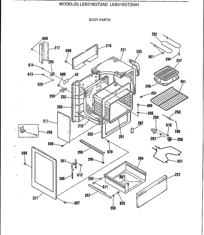 Diagram for LEB316GT2WH