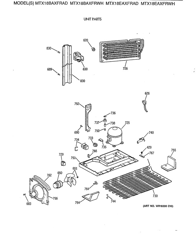 Diagram for MTX18BAXFRAD