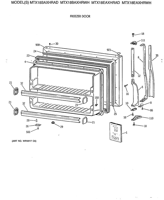 Diagram for MTX18BAXHRAD