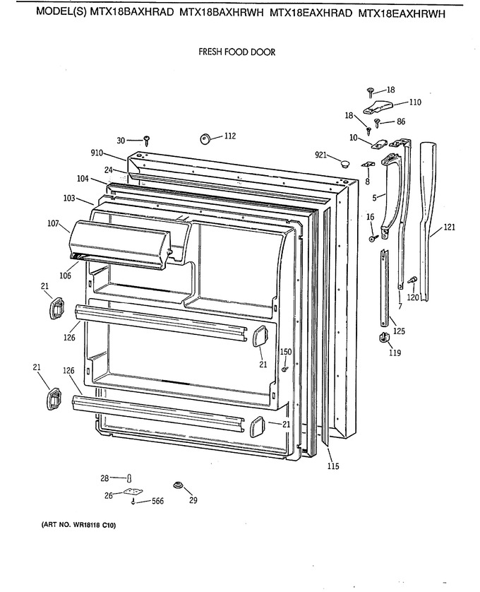 Diagram for MTX18EAXHRAD