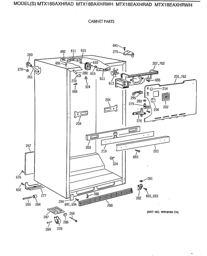 Diagram for MTX18BAXHRAD