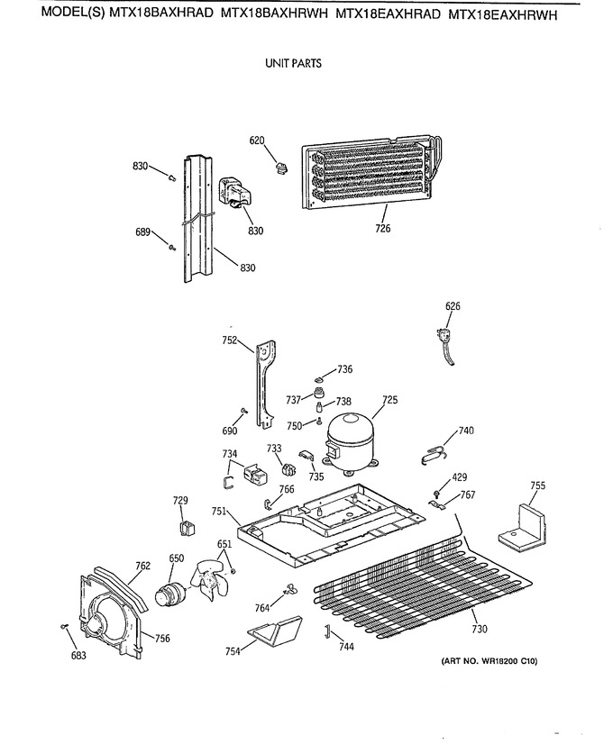 Diagram for MTX18BAXHRAD