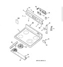 Diagram for 1 - Control Panel & Cooktop