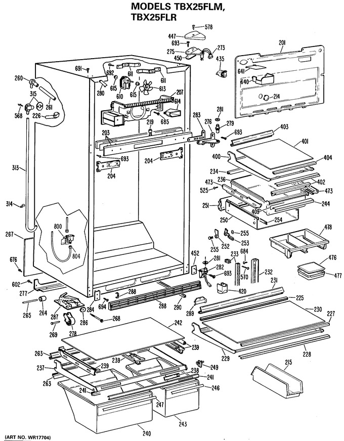 Diagram for TBX25FLMRAD