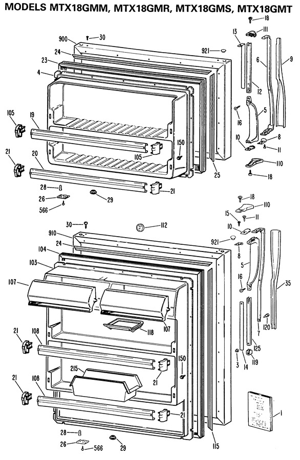 Diagram for MTX18GMMRWH