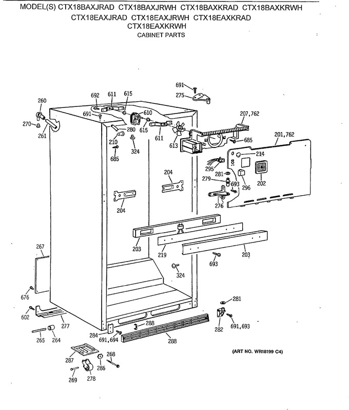 Diagram for CTX18BAXJRAD